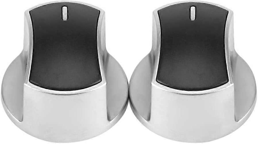 2pcs Universal Gas Stove Part Control Replacement Knobs Metal Rotary Switch Cooking,45Switch