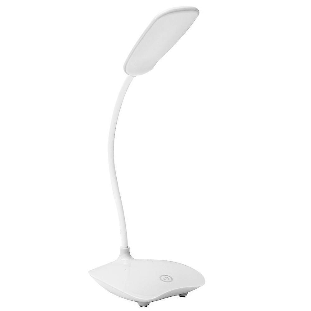 Three-speed LED Reading Lamp with USB Charger and Plug, Warm White Light for Eye Protection, Study Table and Night