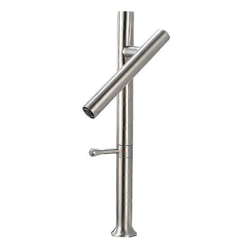 360 Degree Swivel Single Handle Nickel Kitchen Sink basin Taps 304 Stainless Steel Lead-free Folding Kitchen Faucet Mixer
