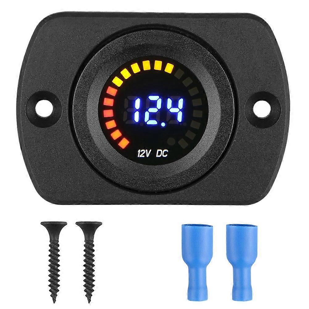 5-36V LED Digital Display Voltage Meter Gauge Voltmeter for Car Motorcycle Boat
