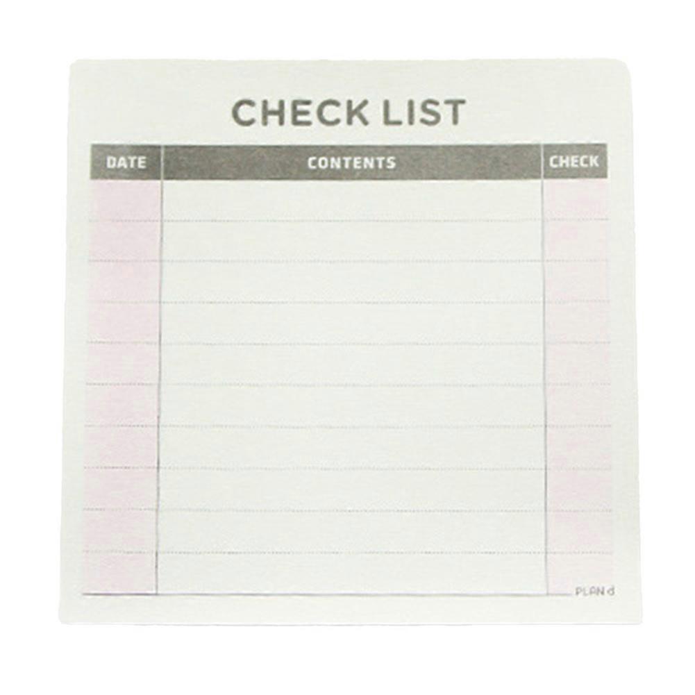 Weekly Monthly Check List Work Plan Square Paper Notebook Diary Agenda Daybook