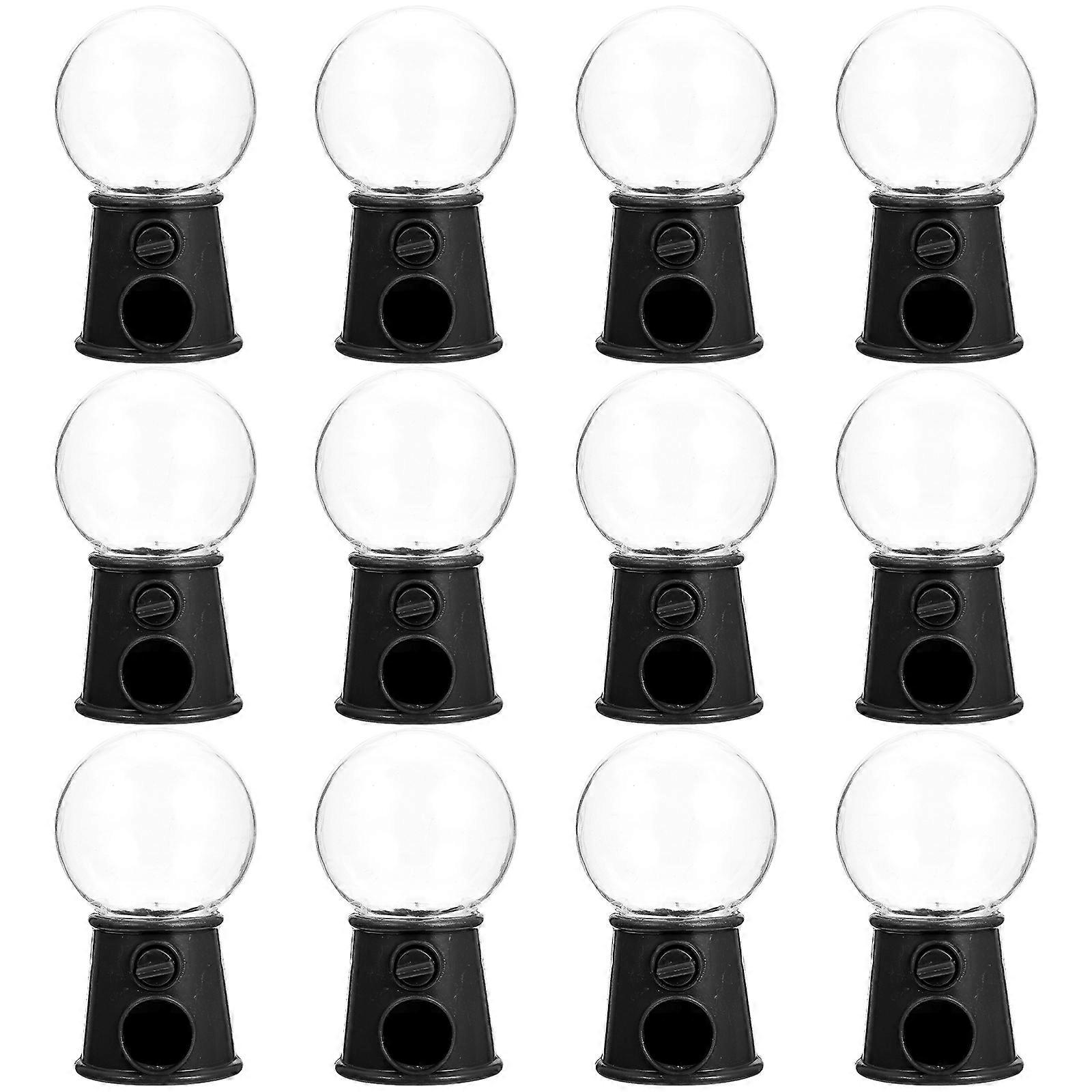 12 stuks Mini Gumball Machines Mooie Candy Dispenser Creatieve Bruiloft Candy Box Cake Decor