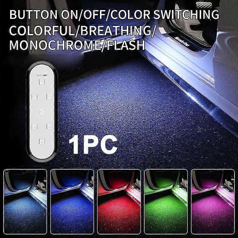 Car Door Lights LED Welcome Light Magnetic Control USB Charging Auto Open Door Safe Anti-collision Emergency Signal Lamp