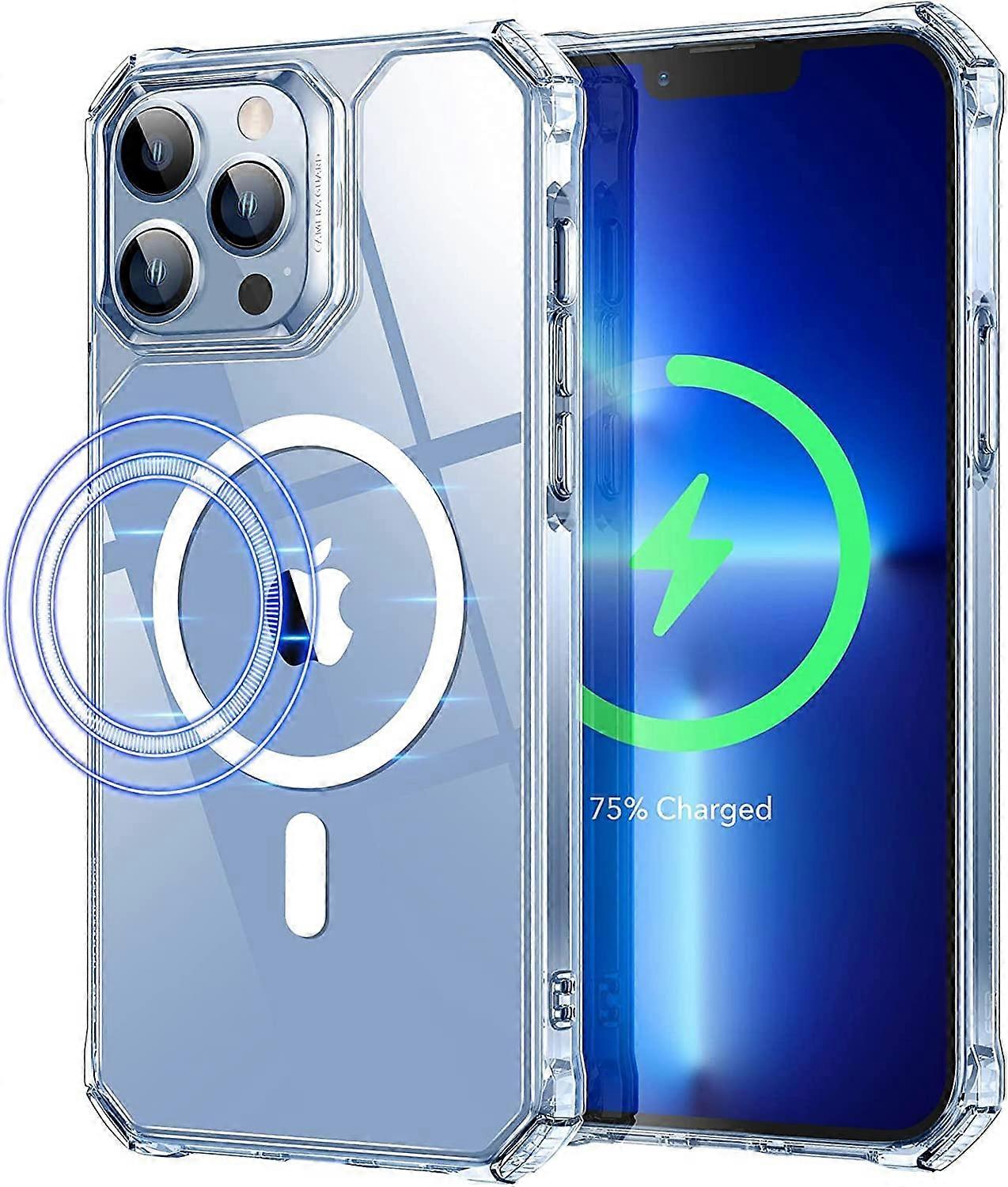 Air Armor Magnetic Case with HaloLock Compatible with iPhone 13 Pro Max Case, Compatible with MagSafe, Military-Grade Protection, Yellowing-Resistant