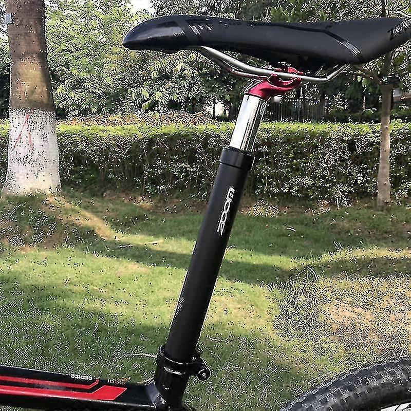 Geveerde zadelpen met schokdemper Zoom aluminiumlegering Mtb demping zitbuis-30,4 mm-zwart