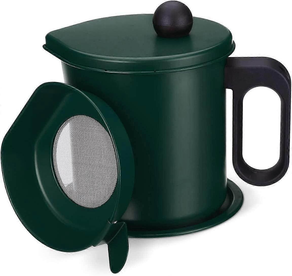 1.7L Bacon Grease Container with Mesh Strainer