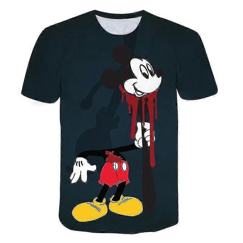 Mickey Mouse Short Sleeve 3d Print T-shirt - 2 High Quality
