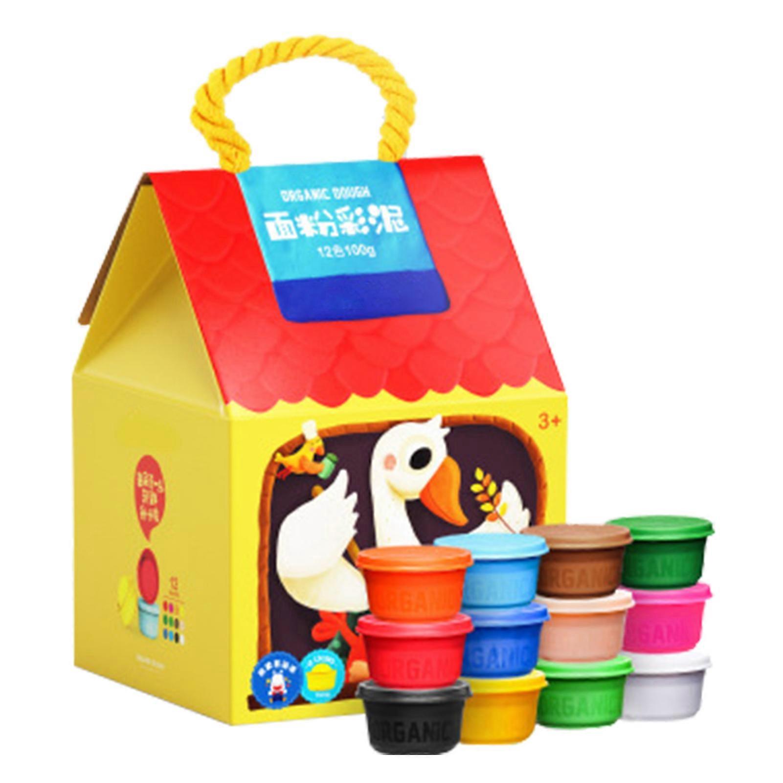 Kids Modeling Clay Food Grade Tasteless Vibrant Colors Reusable Art Modeling Clay for Home School Education