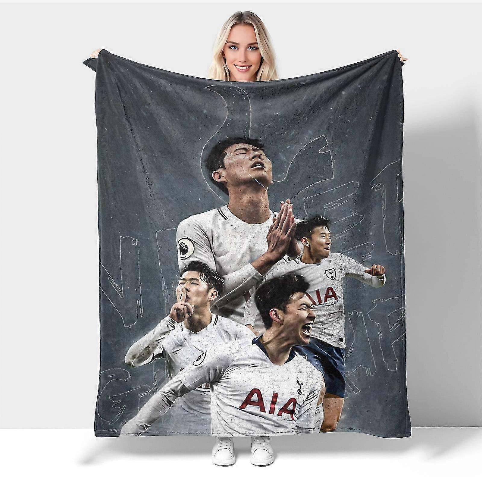 t2023 Cobertor Son HeungMin Cobertor X, Cobertores de Flanela Dormir Aconchegante Leve UltraSoft Micro Cobertores para Cobertor de Sofá bn2023