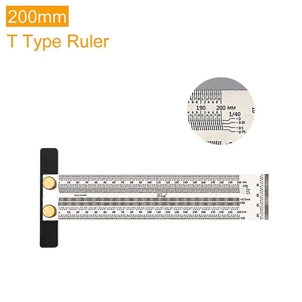 200/300/400mm Marking T-Rule Rules Woodworking Scriber Marking Rule Gauge Ruler