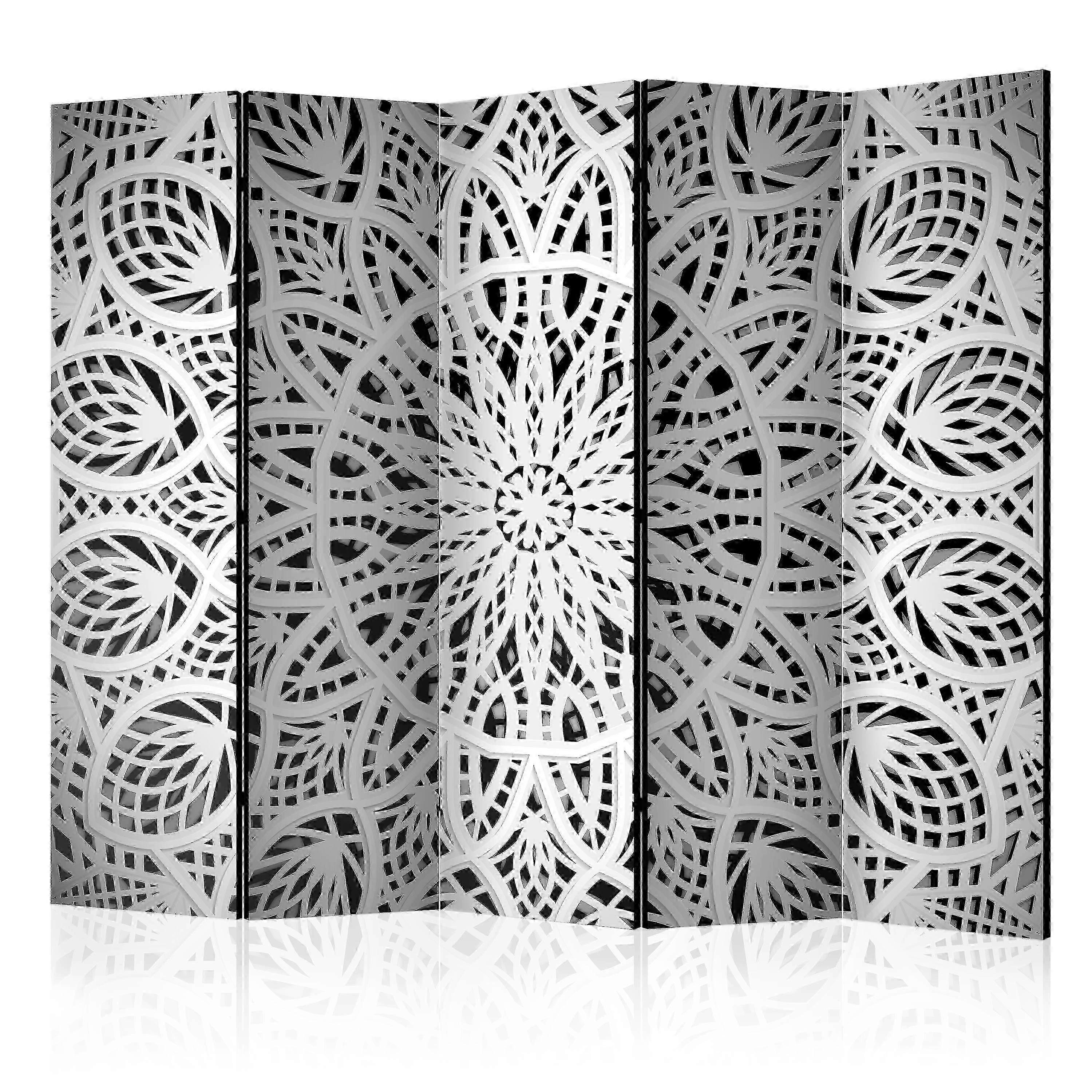 Paraván - Bílá Mandala II