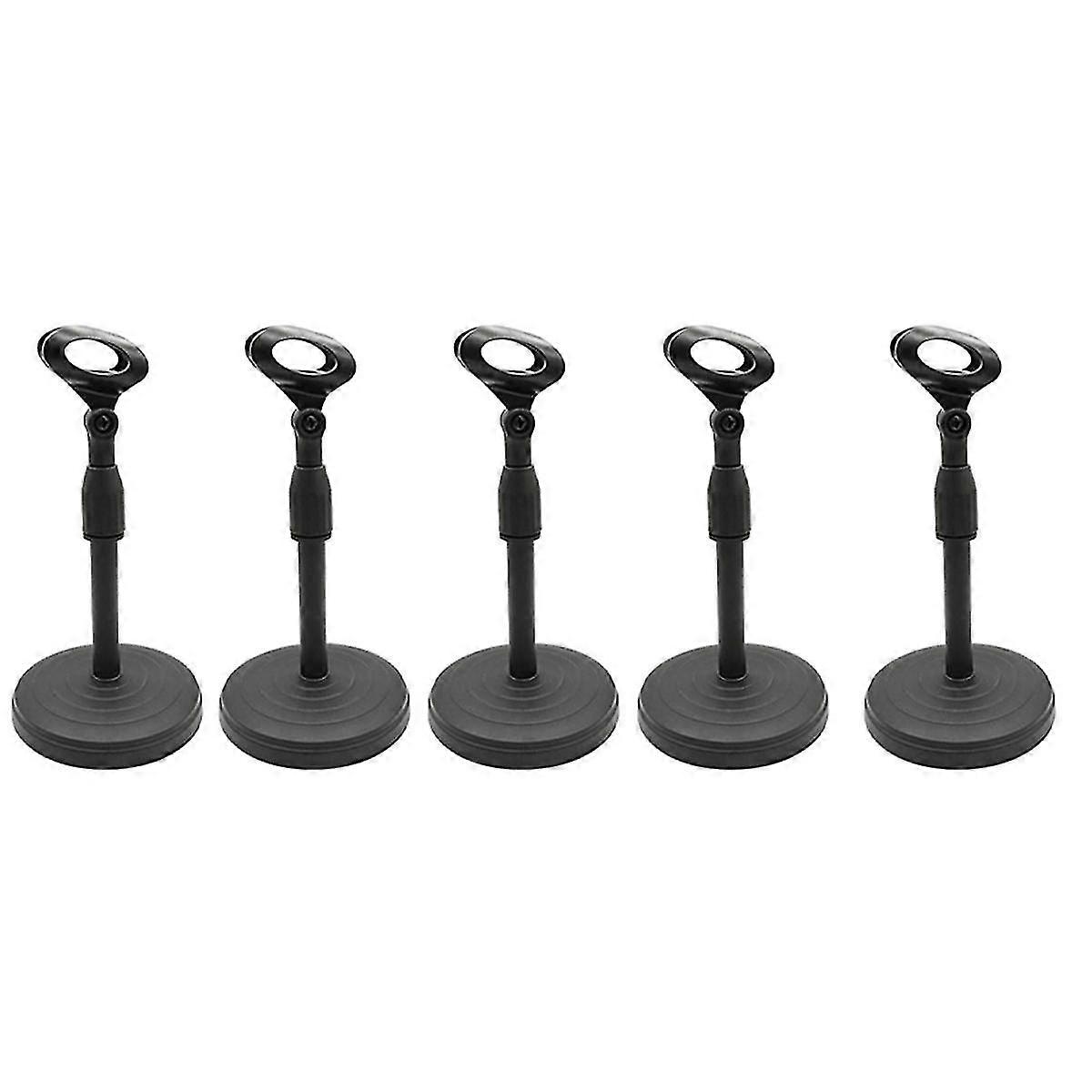 5pcs Mikrofon Desktop Ständer Disc Einziehbarer Mikrofonständer Live Streaming Mikrofon Clip Desktop Stand