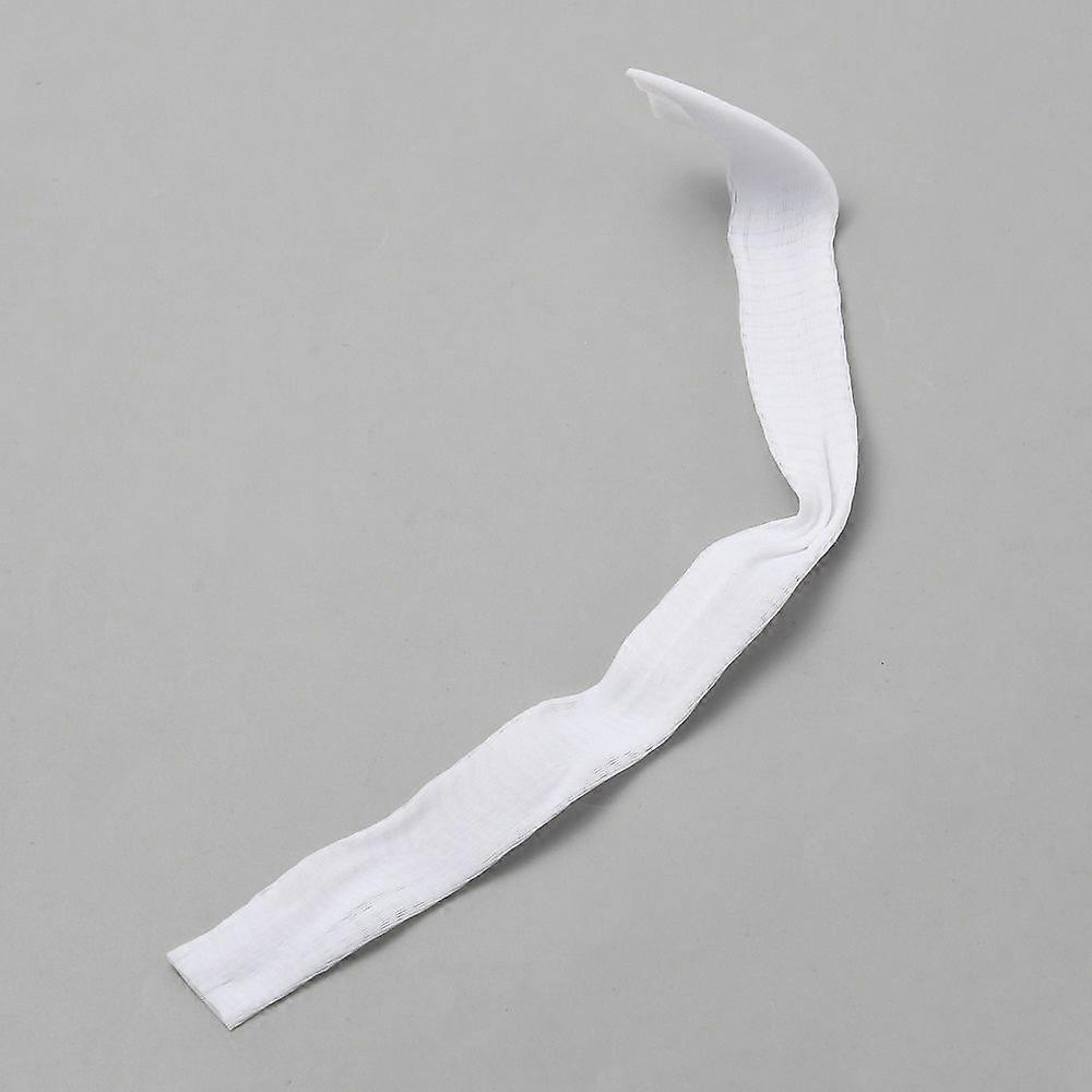 PE Makeup Brush Protector Reusable Expandable Mesh Cover for Eyeshadow Brush Spool White 19.5x1.5~2x0.08cm