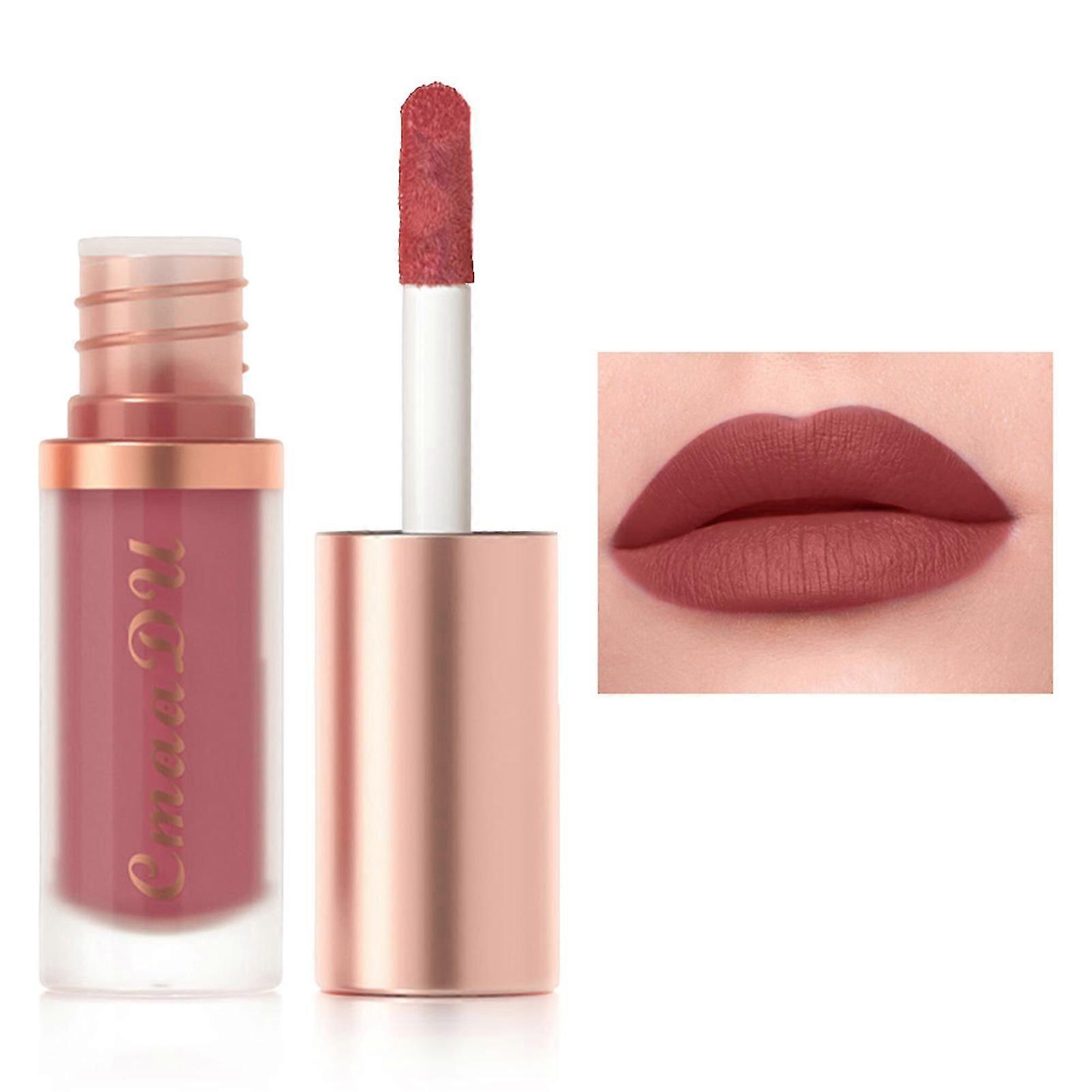 Velvety Matte Lipstick Silky Texture Lip Tint Balm Lasting Hydrating Lip Gloss for Students Office Ladies