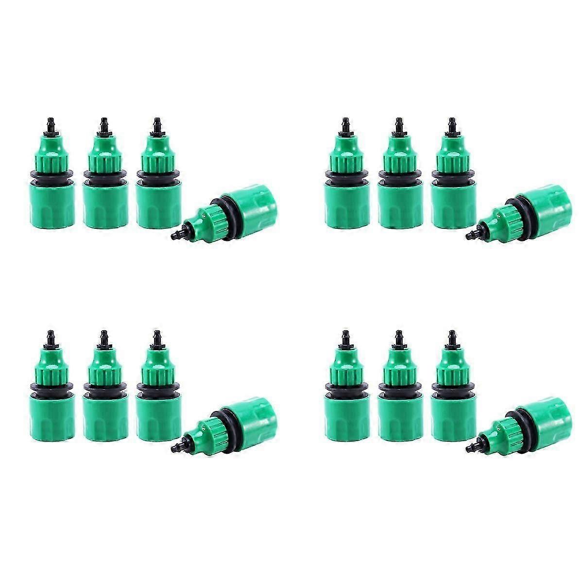 Garden Hose Pipe One Way Adapter Tap Connector Fitting for Irrigation 16-Pack