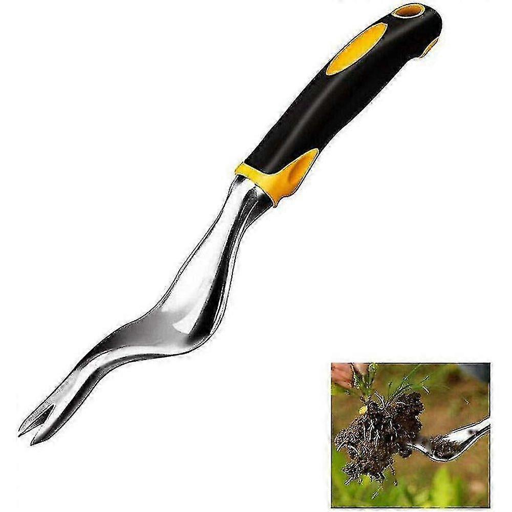 Garden Weeder Ergonomic Aluminum Alloy Handle Weeding Tool For Removing Dandelions, Thistles And Other Weeds (1 Pcs)