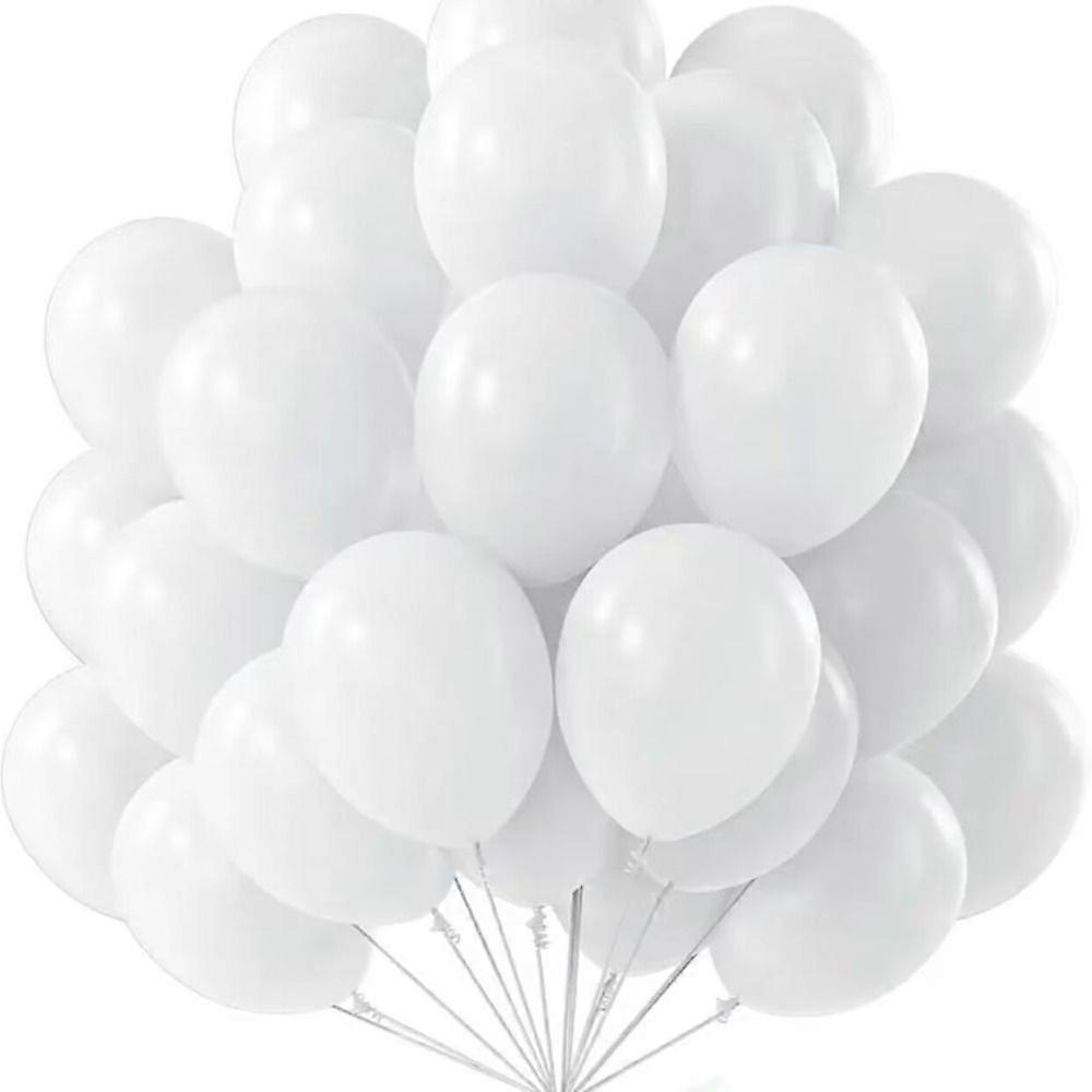 2 sets matte ballonnen, 20 witte ballonnen,