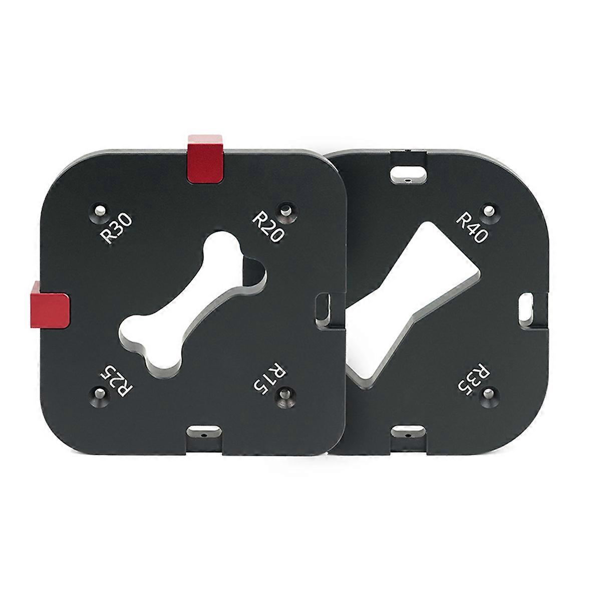 Pocket Radius Jig Router Cutting Fillet Template 4 in 1 R-Angle Arc Chamfering Template Round Corner Quick Cutting Mold