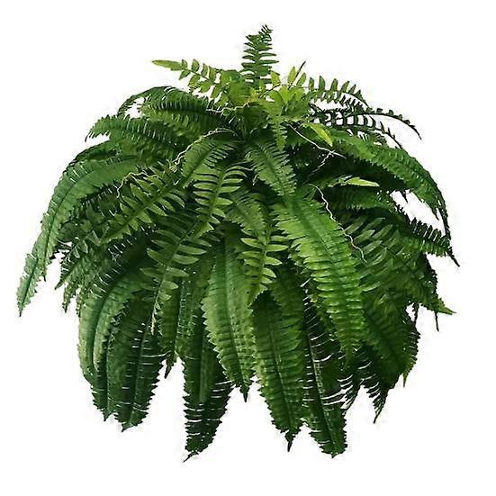 1 Set Artificial Fern UV Realistic Faux Home Office Wedding Resistant Greenery Indoor Outdoor