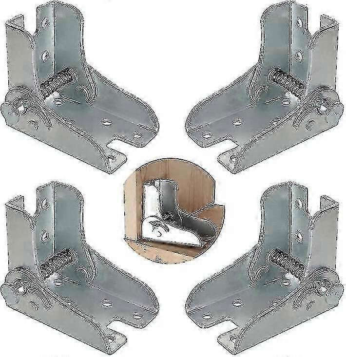 (4 Pieces) Folding Frame, Self-locking Hinge, Folding Table Legs, Folding Workbench-yvan