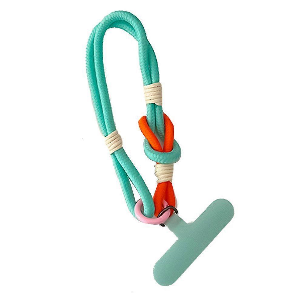 حبل الهاتف المحمول حبل المعصم الزخرفية حبل ملون من النايلون كابل مضاد للضياع اكسسوارات الهاتف المحمول المرأة مع مشبك ثابت سلسلة محمولة عالية الجودة 