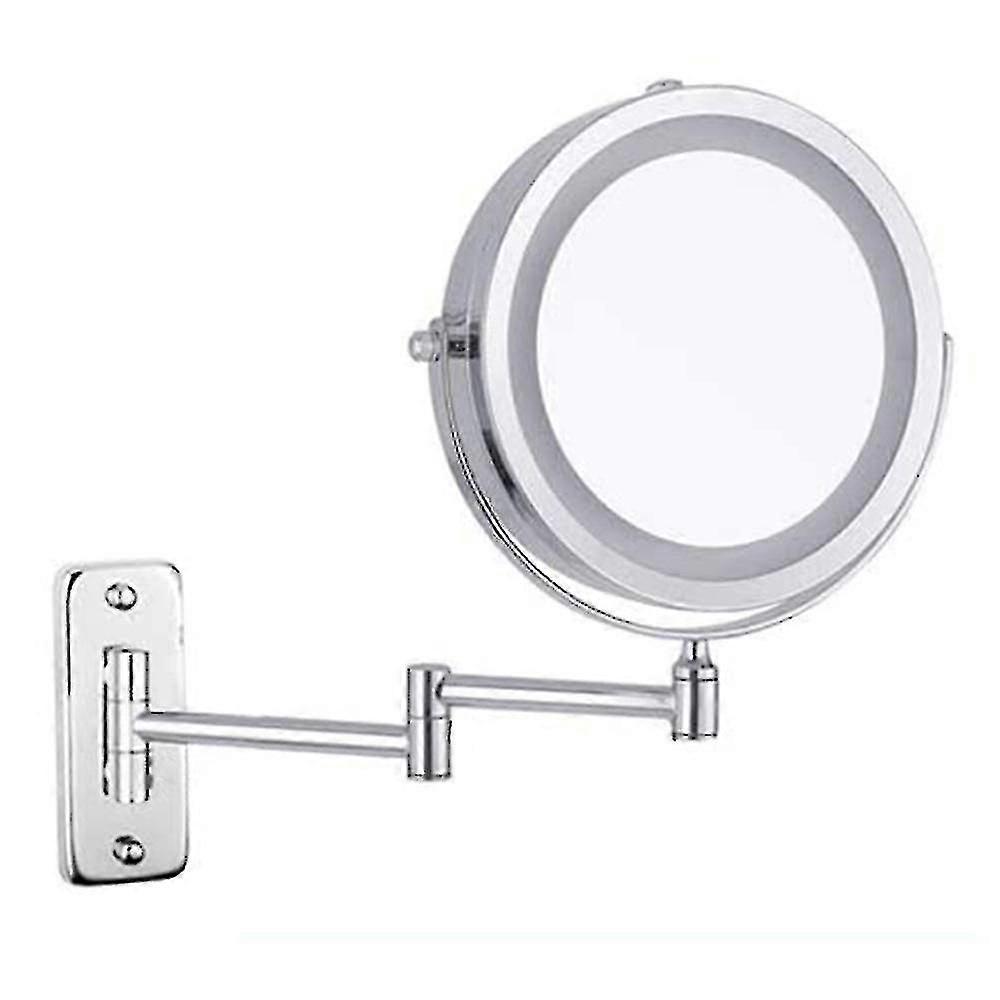 Mounted Makeup , 10x Magnifying Double Sided Led Ed