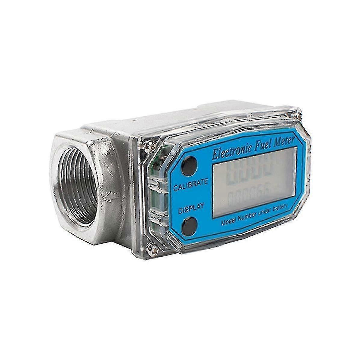1 Inch Digital Flow Meter, Lcd Display Fuel Flow Meter, Flowmeter For