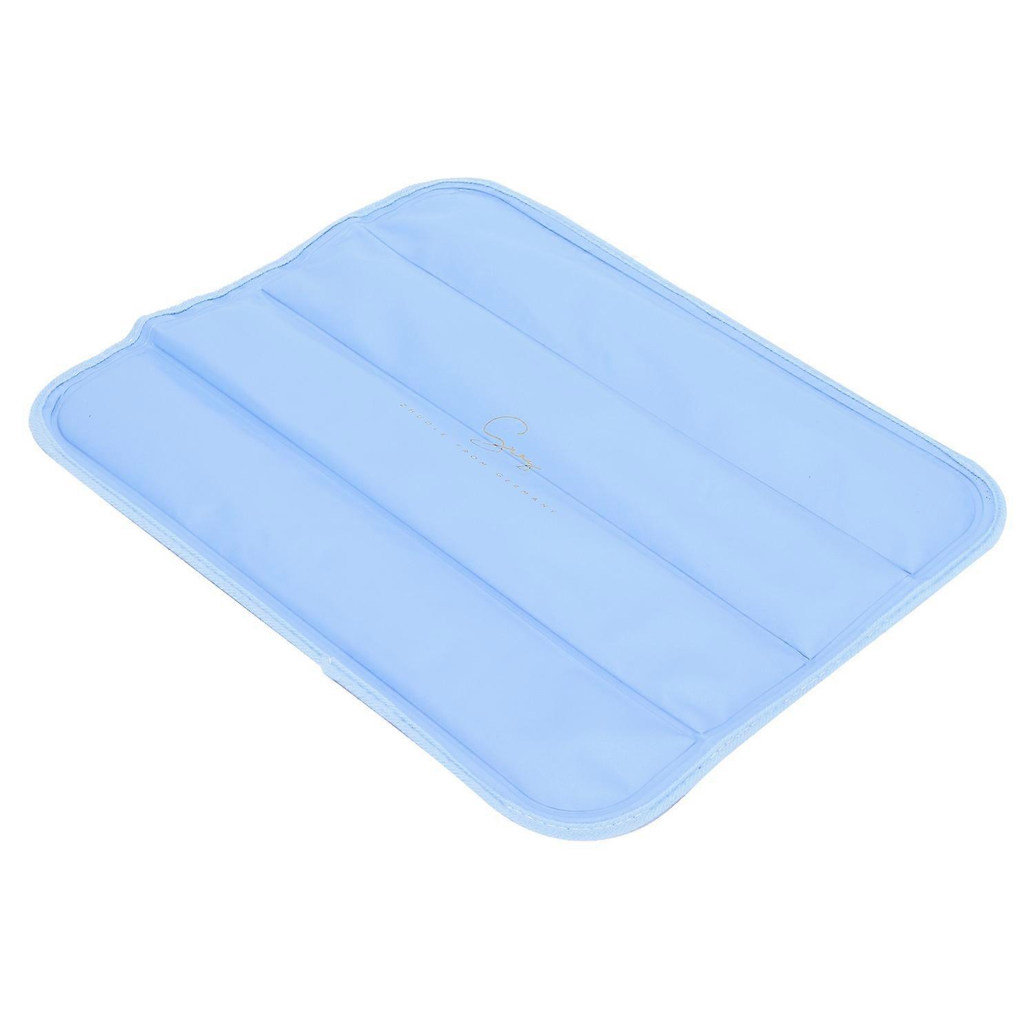 Print Ice Cushion Reusable Ice Cooling Mat Plastic Summer Cooling Pads for Car Office7558 Figo Blue