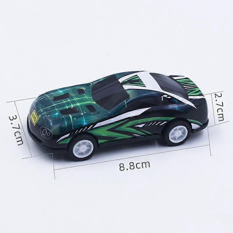 מכונית מיני מתכת אינרציה למשוך אחורה דגם מכונית צעצוע לילדים (הסוואה ירוקה, 3 חבילות)