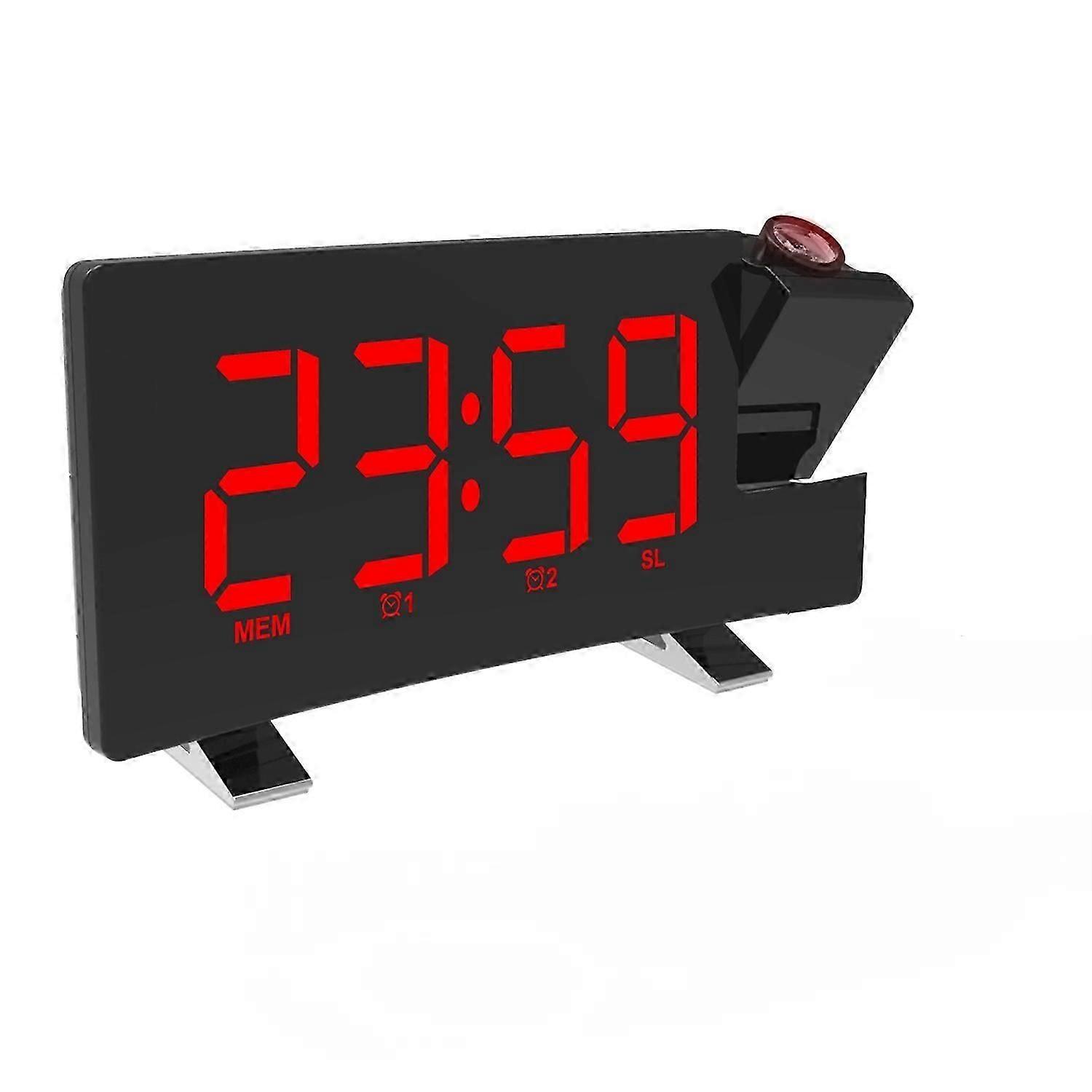 Fm Radio Clock With Projection Led Smart Alarm Electronic Desk Clock