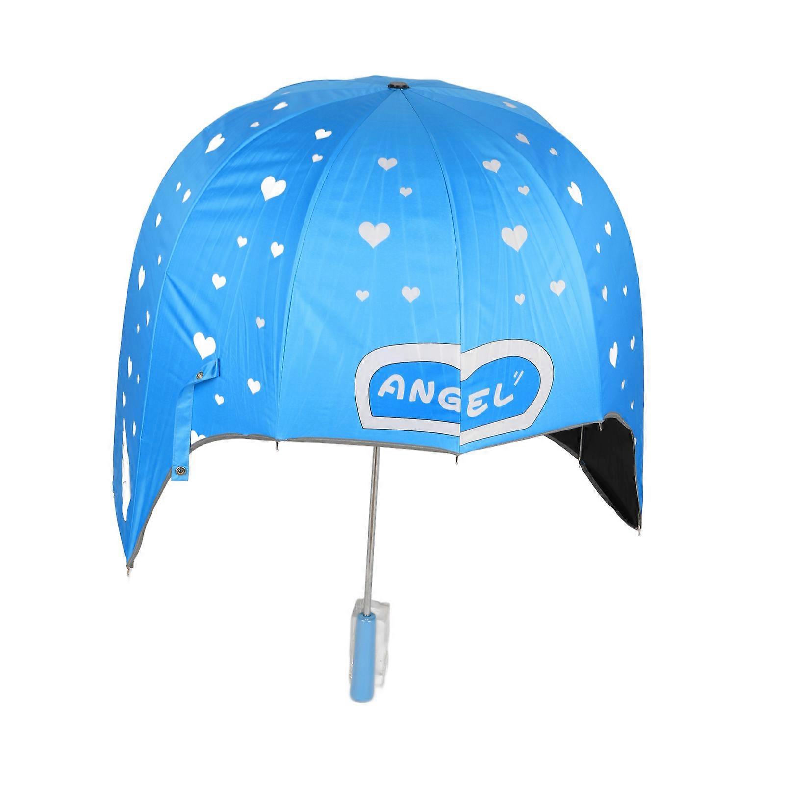 Cute UV Resistant Windproof Rainproof Helmet Shaped Dome Bubble Umbrella Coverage for All Seasons