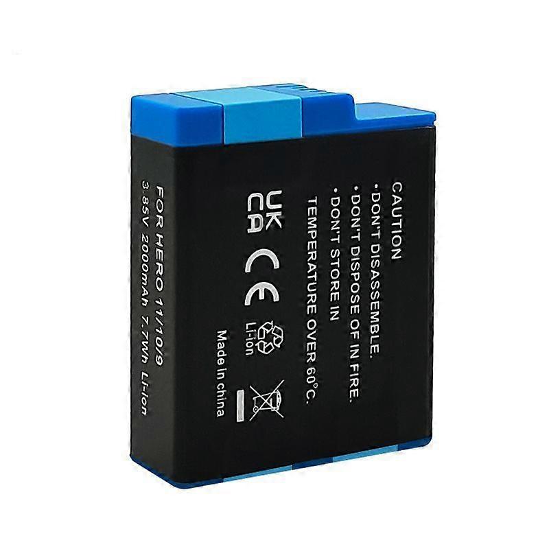 适用于运动相机 AHDBT-901 10 11 12 蓝色电池 Gopro Hero 12 配件