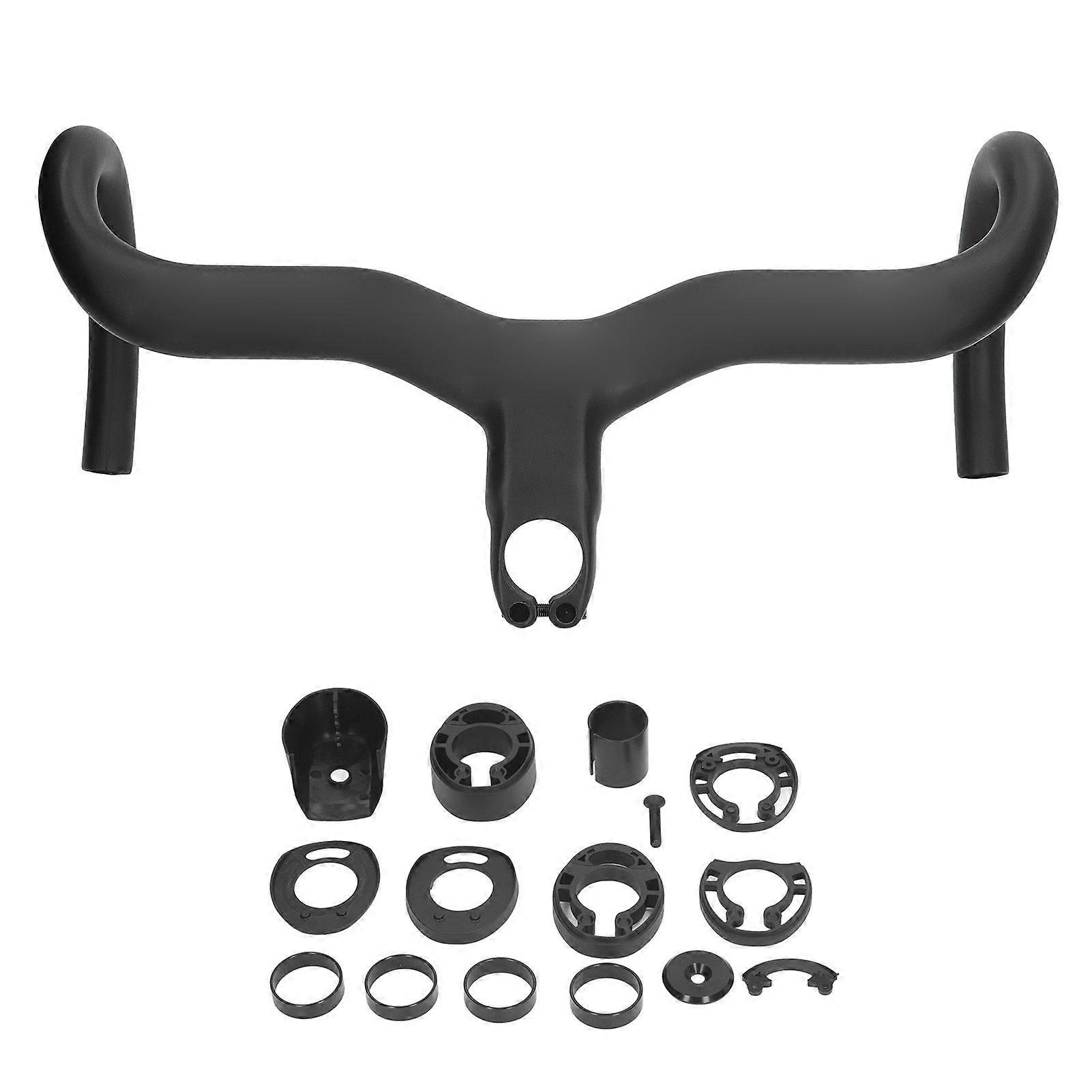 Fahrrad Integrierter Lenker Kohlefaserstangen Inner Line Routing Leicht zu reinigender Fahrradlenker für Rennräder