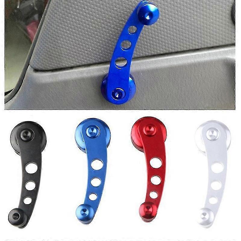 BLUE UNIVERSAL CAR BILLET ALUMINUM WINDOW CRANK HANDLE WINDER TRUCK PICKUP DOOR