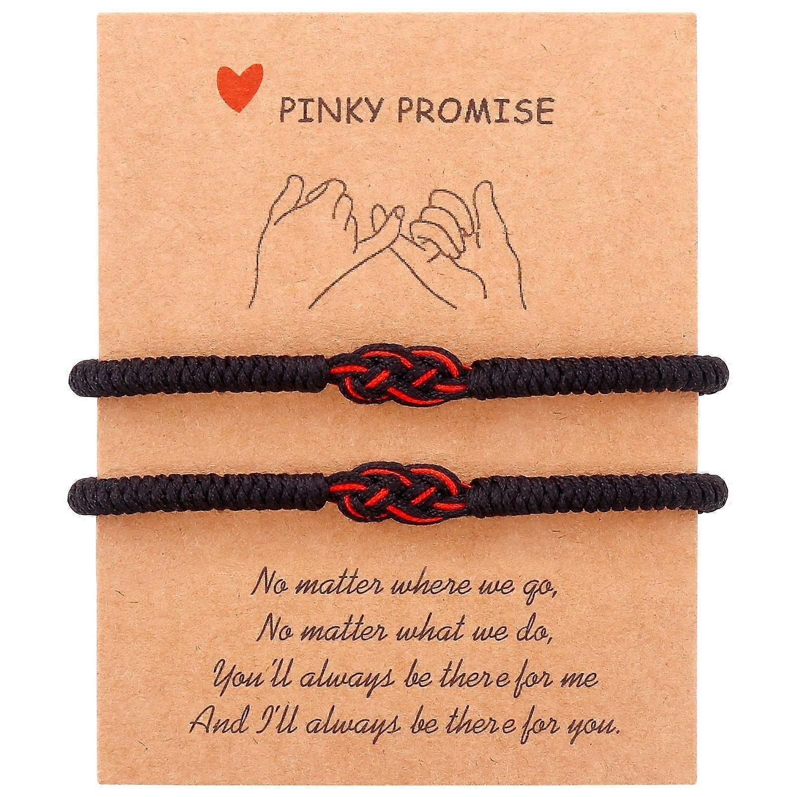 Handmade Relationship Bracelets Set for Couples - Adjustable Size, Colorful Thread, Perfect Gift for Love