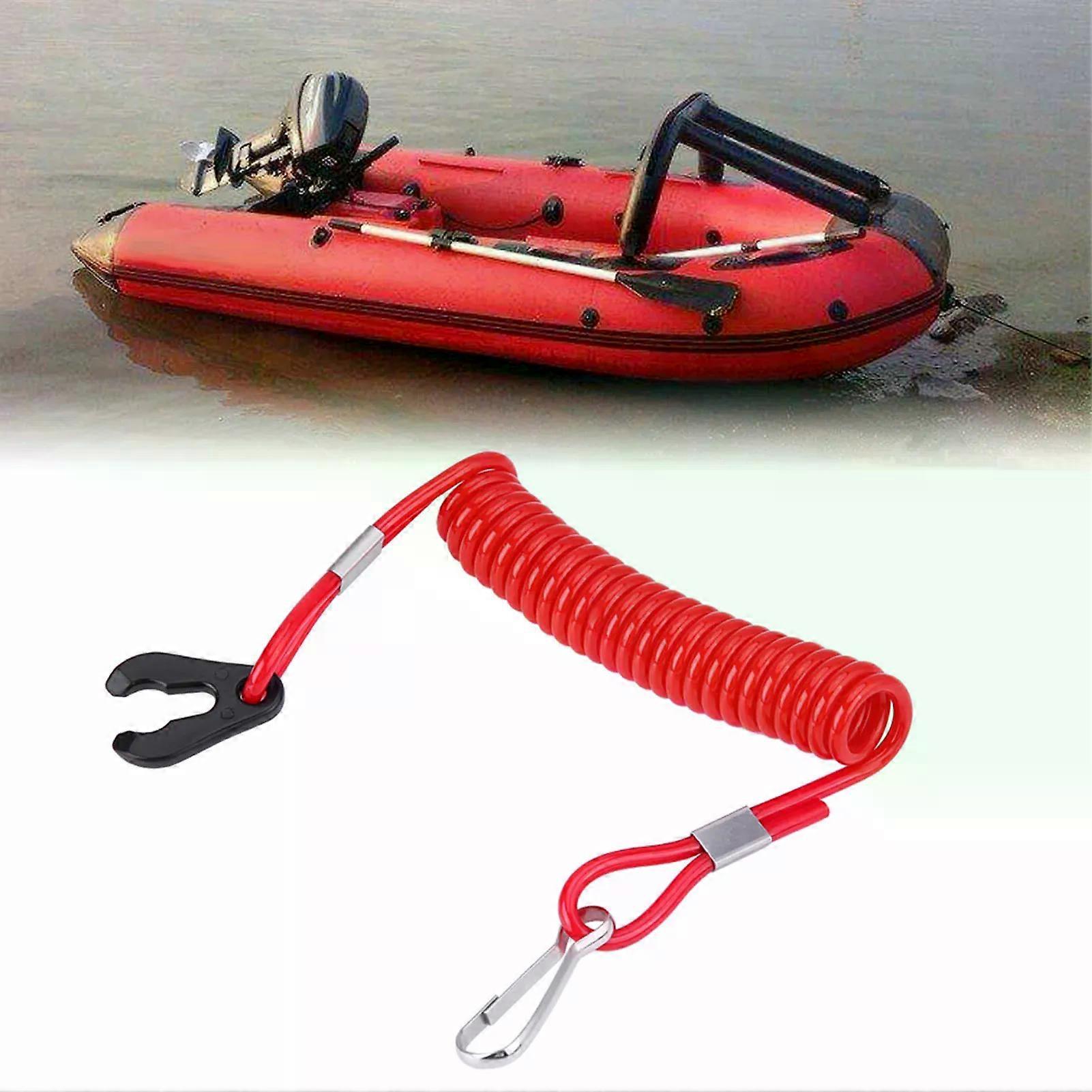 Outboard Engine Ignition Emergency Kill Stop Switch Key Lanyard Rope Clip For All Series