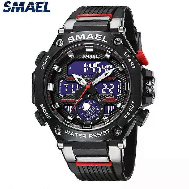 Quartz Wristwatches Sport Smael Military Army Clock Alarm Dual Display Led Electronic Watch 8069 Waterproof Watches For Men