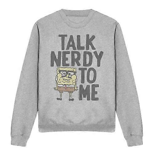 SpongeBob SquarePants Unisex Adult Talk Nerdy To Me Sweatshirt