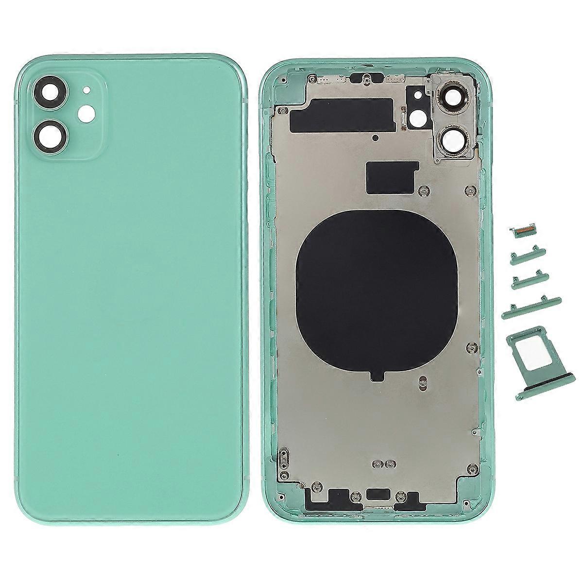 For iPhone 11 Back Battery Housing Cover+Middle Plate Frame+Side Buttons,EU Version (with CE Logo)
