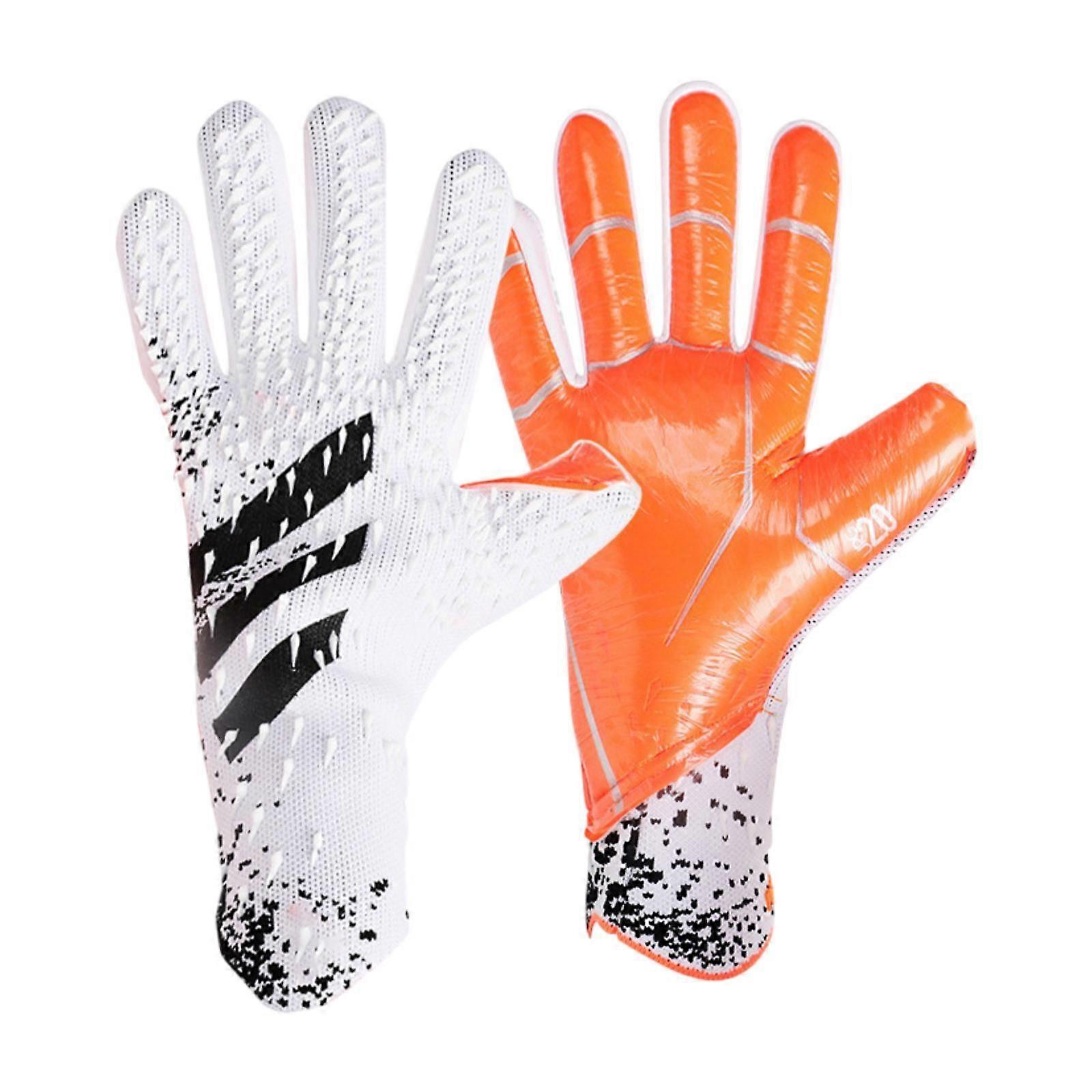 قفازات حارس مرمى كرة القدم المضادة للانزلاق حماية إصبع سميكة للأطفال البالغين مقاس 5