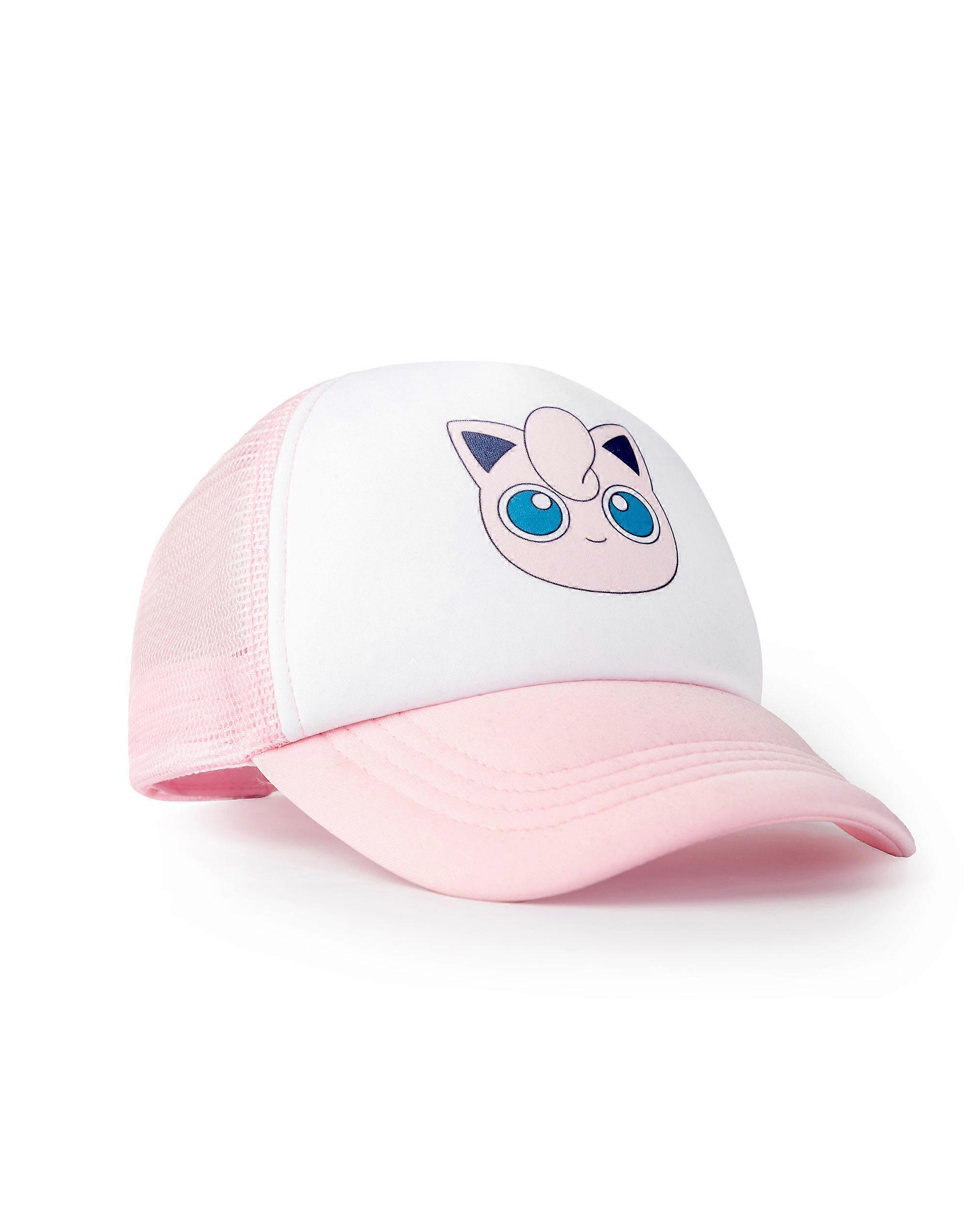 Pokemon Girls可调节弯曲峰帽粉红色Jigglypuff - 均码