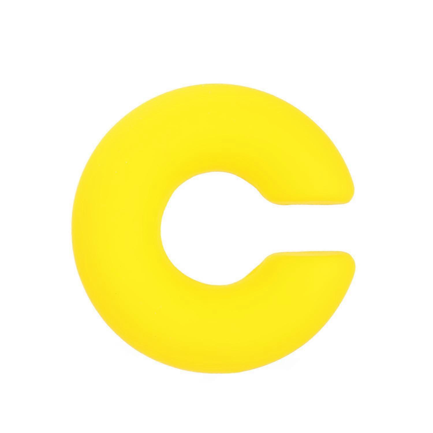 Color Matte Coarse Circle C Shaped Candy Colored Hole Free Ear Clip On Earrings For Women