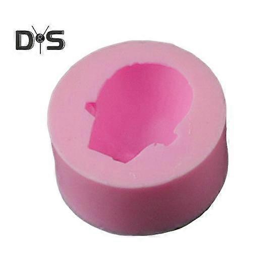Silicone Doll Face Mold for Chocolate Candy Making 3D Baby Head Mold Easy Release Clean Syrup Fondant Chocolate Modeling Paste Mold