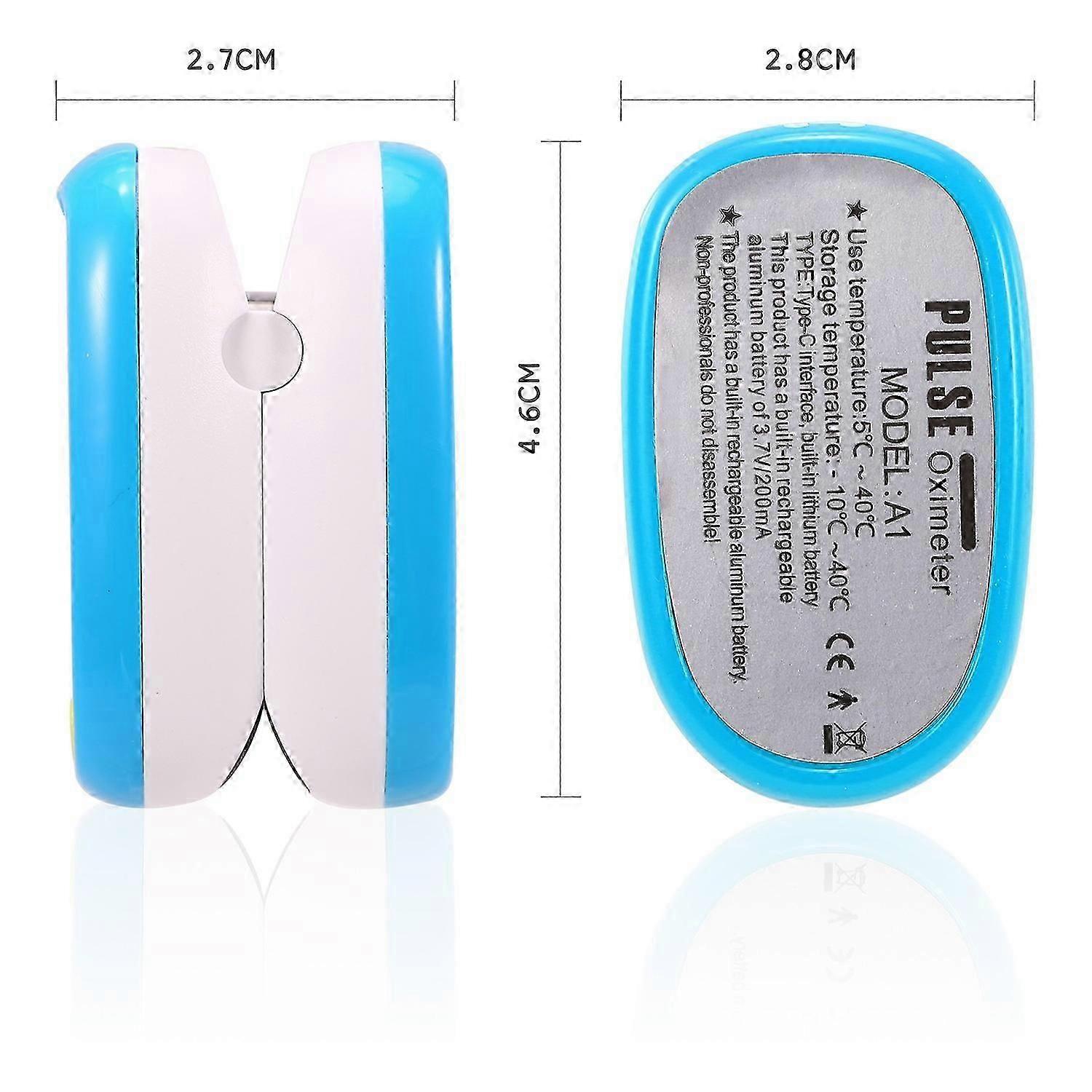 Çocuk Nabız Oksimetresi Fingertrip Mini SpO2 Monitör Oksijen Doygunluk Monitörü Nabız Hızı Ölçümü