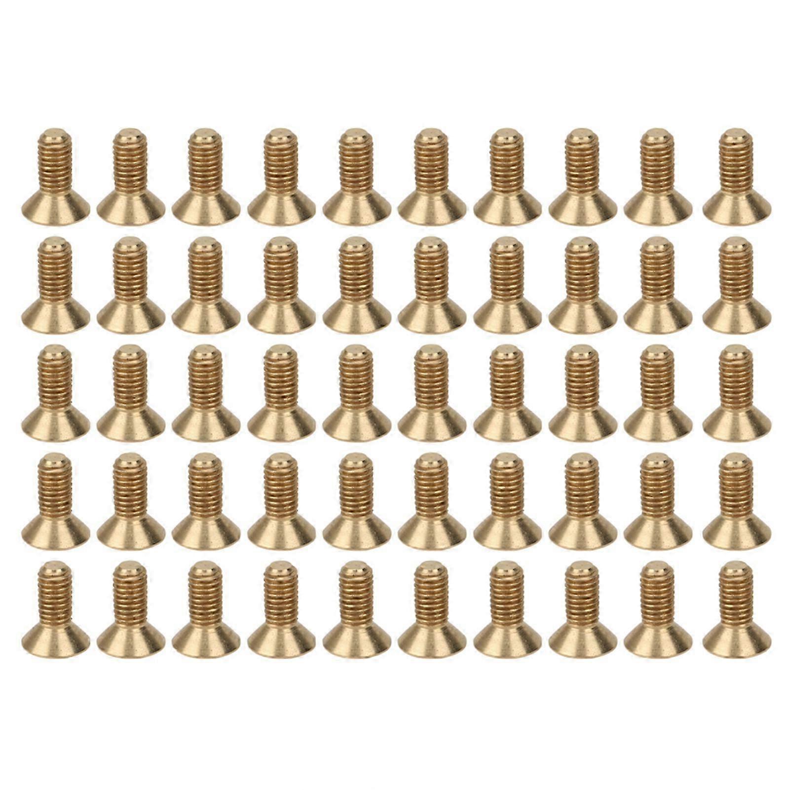 50Pcs Countersunk Hex Socket Screws Pure Copper Flat Head Hardware Accessories M5M5 x 12
