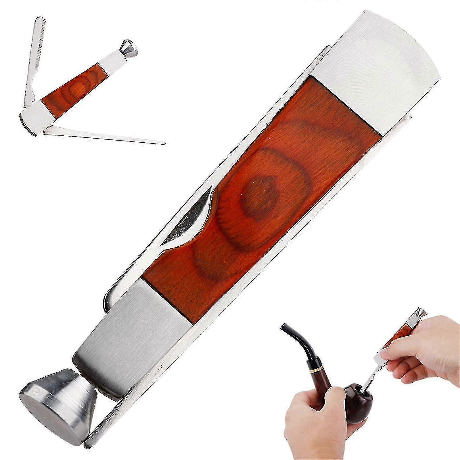 3 In 1 Czech Tobacco Pipe Tamper Scraper Cleaning Tool Stainless Durable Hot Best