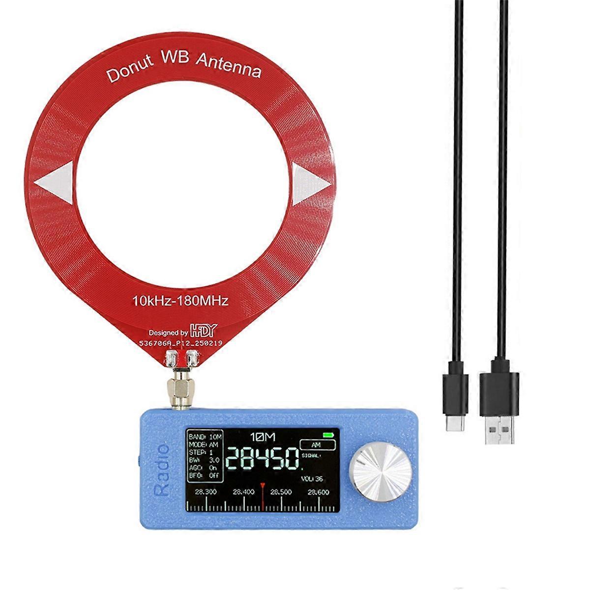 SI4732 Mini Radio Receiver 10Khz-180Mhz Portable Full-Band Radio Receiver HF SW MW VHF Mini SI4732 Radio AM FM Radio