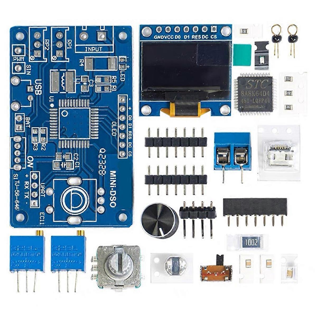 Digital DIY Oscilloscope Kit STC8K8A