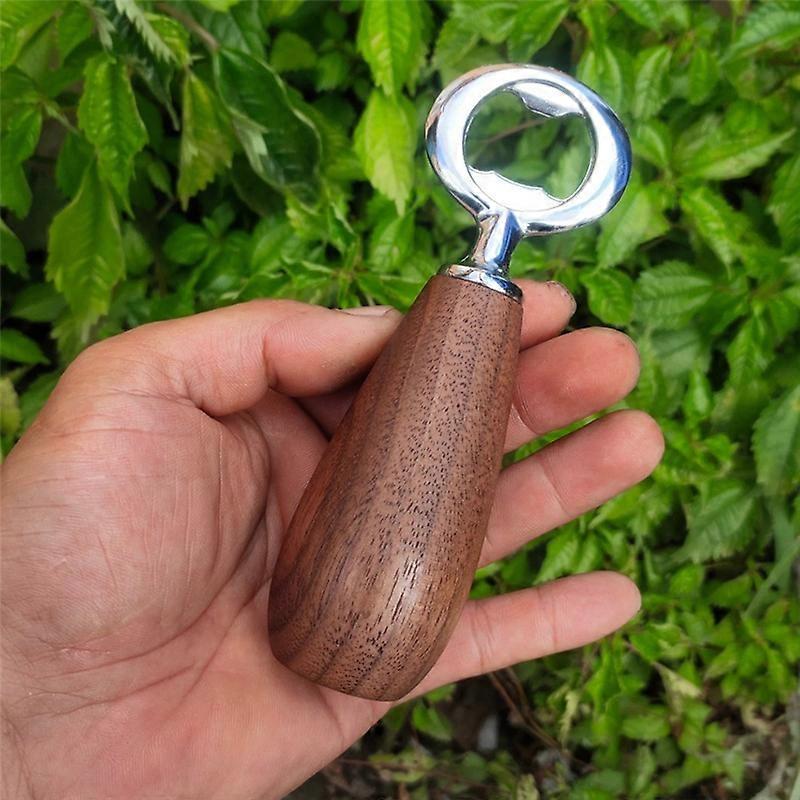 Bottle Opener Wood Handle Drink Cap Lid Beer Bottle Opener Tools
