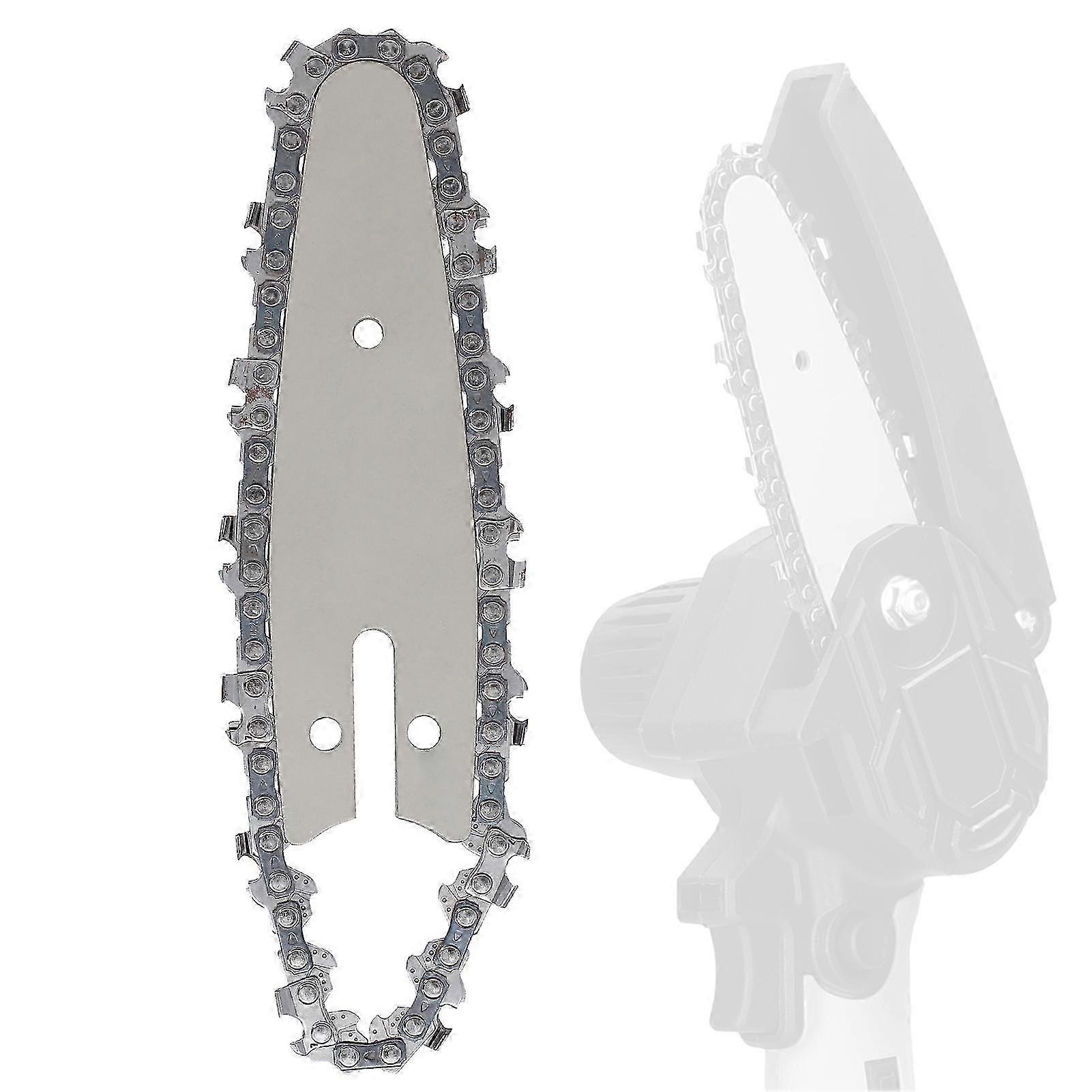 Lithium Chainsaw Chain and Guide Plate Set Electric Chain Saws Guide Bar Sawchain Kit Wood Cutting Power Tool Replacement Accessory hwy